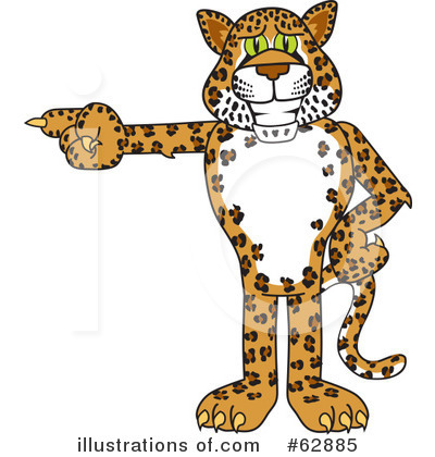 Royalty-Free (RF) Cheetah Character Clipart Illustration by Mascot Junction - Stock Sample #62885