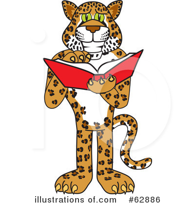 Cheetah Character Clipart #62886 by Mascot Junction