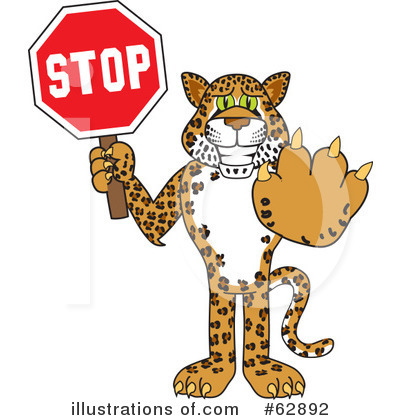 Royalty-Free (RF) Cheetah Character Clipart Illustration by Mascot Junction - Stock Sample #62892
