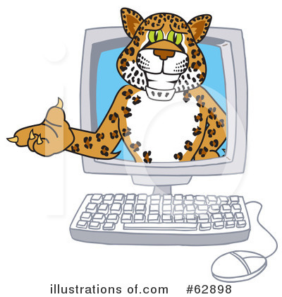 Cheetah Character Clipart #62898 by Toons4Biz