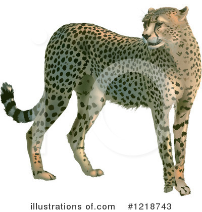 Royalty-Free (RF) Cheetah Clipart Illustration by dero - Stock Sample #1218743