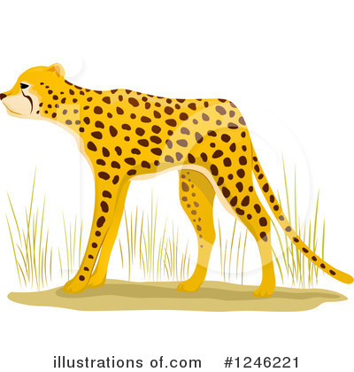 Royalty-Free (RF) Cheetah Clipart Illustration by BNP Design Studio - Stock Sample #1246221