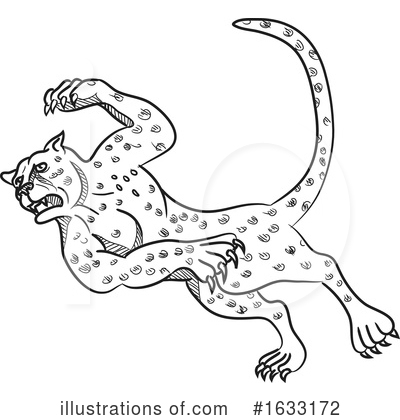 Royalty-Free (RF) Cheetah Clipart Illustration by patrimonio - Stock Sample #1633172