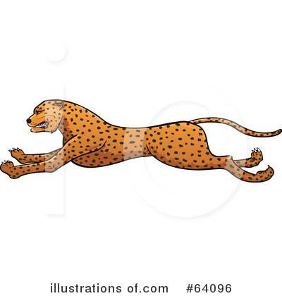Royalty-Free (RF) Cheetah Clipart Illustration by Paulo Resende - Stock Sample #64096