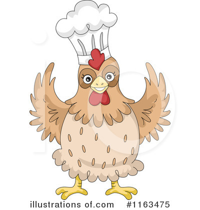 Royalty-Free (RF) Chef Chicken Clipart Illustration by BNP Design Studio - Stock Sample #1163475