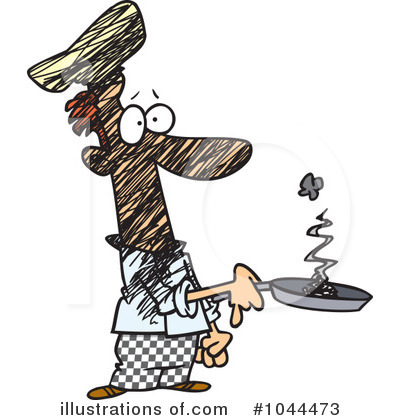 Royalty-Free (RF) Chef Clipart Illustration by toonaday - Stock Sample #1044473