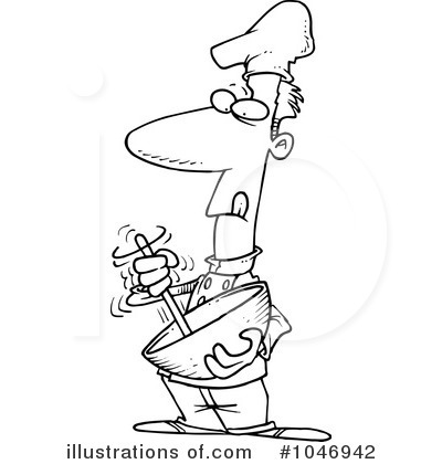 Royalty-Free (RF) Chef Clipart Illustration by toonaday - Stock Sample #1046942
