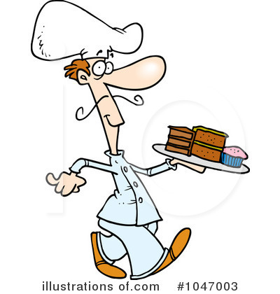 Royalty-Free (RF) Chef Clipart Illustration by toonaday - Stock Sample #1047003
