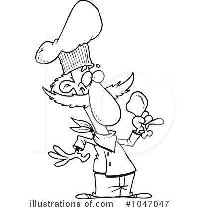 Royalty-Free (RF) Chef Clipart Illustration by toonaday - Stock Sample #1047047
