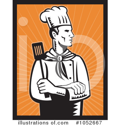 Royalty-Free (RF) Chef Clipart Illustration by patrimonio - Stock Sample #1052667