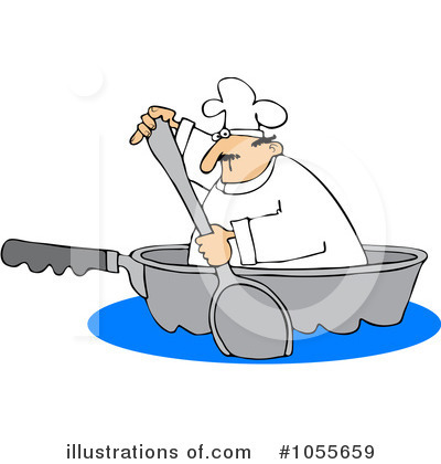 Royalty-Free (RF) Chef Clipart Illustration by djart - Stock Sample #1055659
