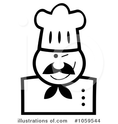 Royalty-Free (RF) Chef Clipart Illustration by Hit Toon - Stock Sample #1059544