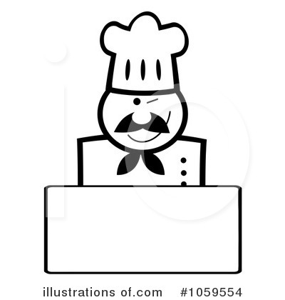 Royalty-Free (RF) Chef Clipart Illustration by Hit Toon - Stock Sample #1059554