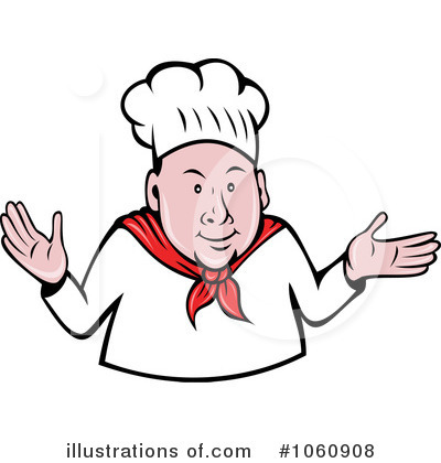 Royalty-Free (RF) Chef Clipart Illustration by patrimonio - Stock Sample #1060908