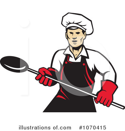 Royalty-Free (RF) Chef Clipart Illustration by patrimonio - Stock Sample #1070415