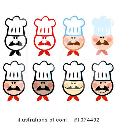 Royalty-Free (RF) Chef Clipart Illustration by Hit Toon - Stock Sample #1074402