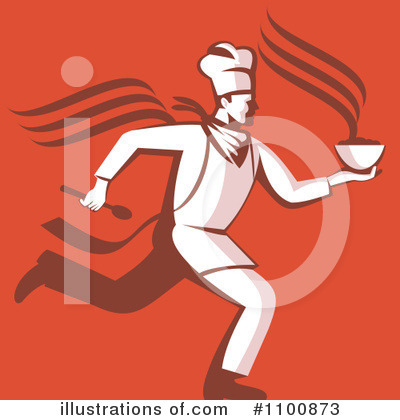 Royalty-Free (RF) Chef Clipart Illustration by patrimonio - Stock Sample #1100873