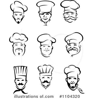 Royalty-Free (RF) Chef Clipart Illustration by Vector Tradition SM - Stock Sample #1104320
