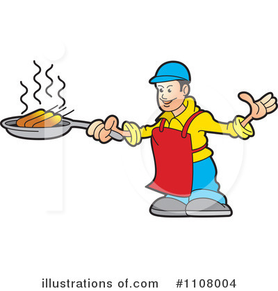 Royalty-Free (RF) Chef Clipart Illustration by Lal Perera - Stock Sample #1108004