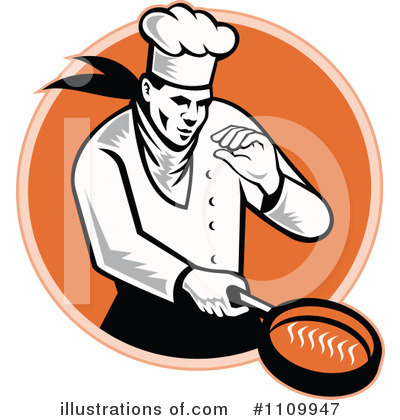 Royalty-Free (RF) Chef Clipart Illustration by patrimonio - Stock Sample #1109947