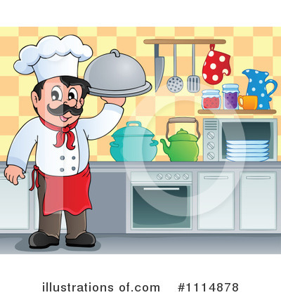 Royalty-Free (RF) Chef Clipart Illustration by visekart - Stock Sample #1114878