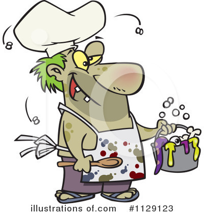 Royalty-Free (RF) Chef Clipart Illustration by toonaday - Stock Sample #1129123