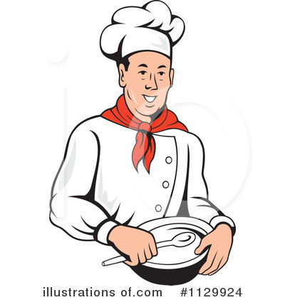 Royalty-Free (RF) Chef Clipart Illustration by patrimonio - Stock Sample #1129924