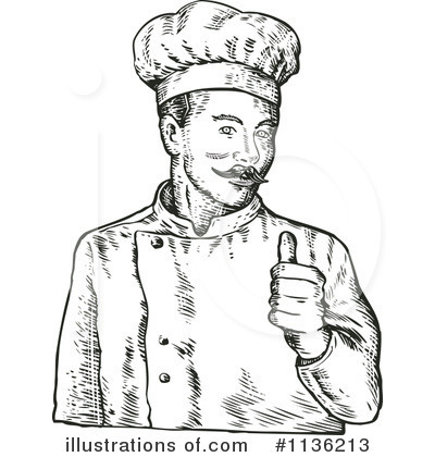 Royalty-Free (RF) Chef Clipart Illustration by patrimonio - Stock Sample #1136213
