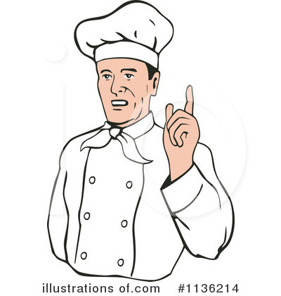 Royalty-Free (RF) Chef Clipart Illustration by patrimonio - Stock Sample #1136214