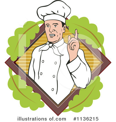 Royalty-Free (RF) Chef Clipart Illustration by patrimonio - Stock Sample #1136215