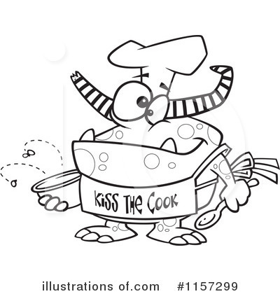 Royalty-Free (RF) Chef Clipart Illustration by toonaday - Stock Sample #1157299