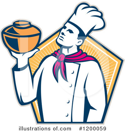 Royalty-Free (RF) Chef Clipart Illustration by patrimonio - Stock Sample #1200059