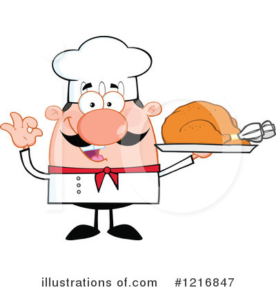 Roasted Turkey Clipart #1216847 by Hit Toon