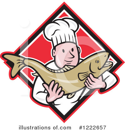 Royalty-Free (RF) Chef Clipart Illustration by patrimonio - Stock Sample #1222657