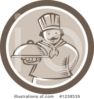 Royalty-Free (RF) Chef Clipart Illustration by patrimonio - Stock Sample #1238539