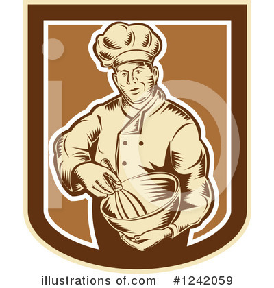 Royalty-Free (RF) Chef Clipart Illustration by patrimonio - Stock Sample #1242059
