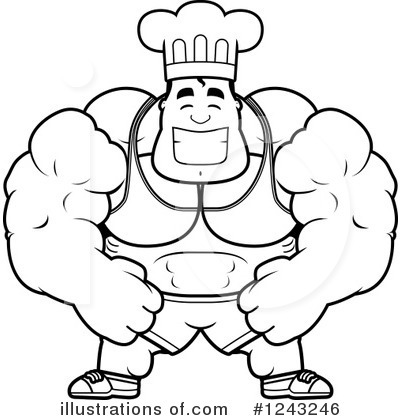 Royalty-Free (RF) Chef Clipart Illustration by Cory Thoman - Stock Sample #1243246