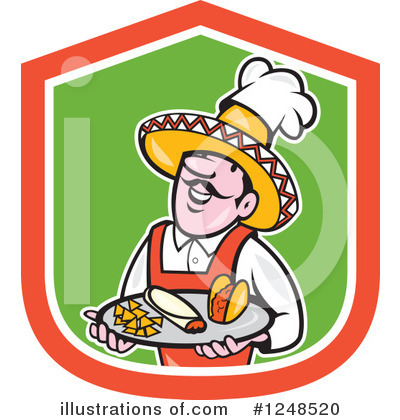 Royalty-Free (RF) Chef Clipart Illustration by patrimonio - Stock Sample #1248520
