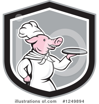 Pig Chef Clipart #1249894 by patrimonio