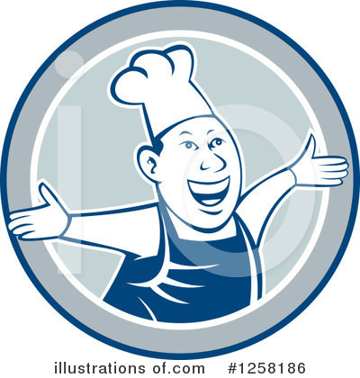 Royalty-Free (RF) Chef Clipart Illustration by patrimonio - Stock Sample #1258186