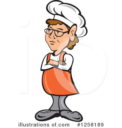 Royalty-Free (RF) Chef Clipart Illustration by patrimonio - Stock Sample #1258189