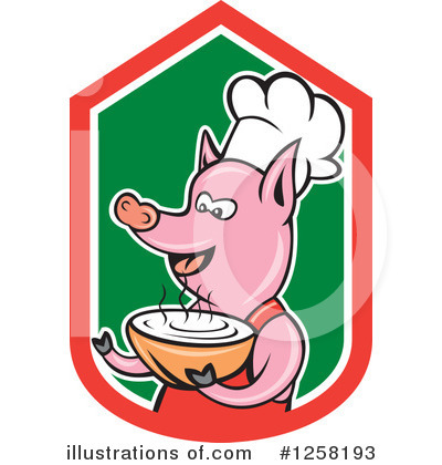 Pig Chef Clipart #1258193 by patrimonio