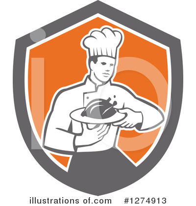 Royalty-Free (RF) Chef Clipart Illustration by patrimonio - Stock Sample #1274913