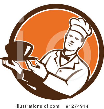Royalty-Free (RF) Chef Clipart Illustration by patrimonio - Stock Sample #1274914
