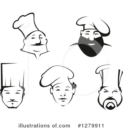 Royalty-Free (RF) Chef Clipart Illustration by Vector Tradition SM - Stock Sample #1279911