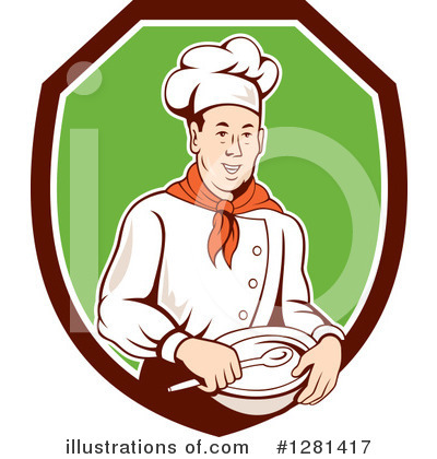 Royalty-Free (RF) Chef Clipart Illustration by patrimonio - Stock Sample #1281417