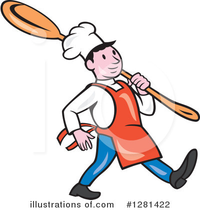 Royalty-Free (RF) Chef Clipart Illustration by patrimonio - Stock Sample #1281422