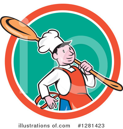 Royalty-Free (RF) Chef Clipart Illustration by patrimonio - Stock Sample #1281423