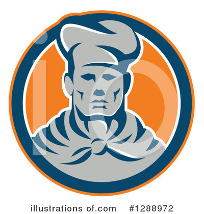 Royalty-Free (RF) Chef Clipart Illustration by patrimonio - Stock Sample #1288972
