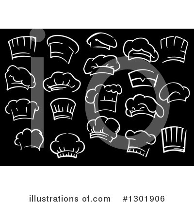 Toque Hats Clipart #1301906 by Vector Tradition SM